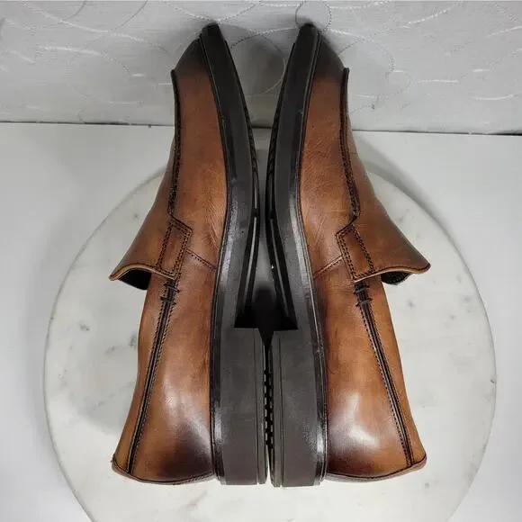 Ecco Vitrus II Loafer Dress Shoe Mens 10 Brown Leather Slip On Calf Crust Dyed Ecco Vitrus II Loafer Dress Shoe Mens 10 Brown Leather Slip  main image 3
